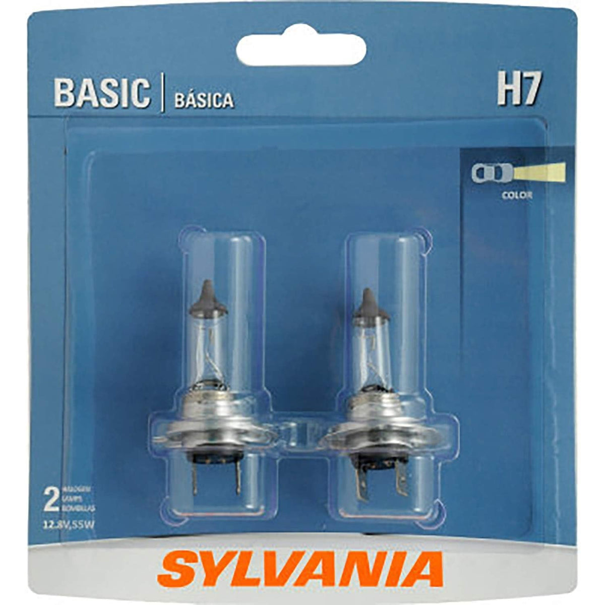 SYLVANIA H7 Basic headlight bulb for dependable on-road illumination.