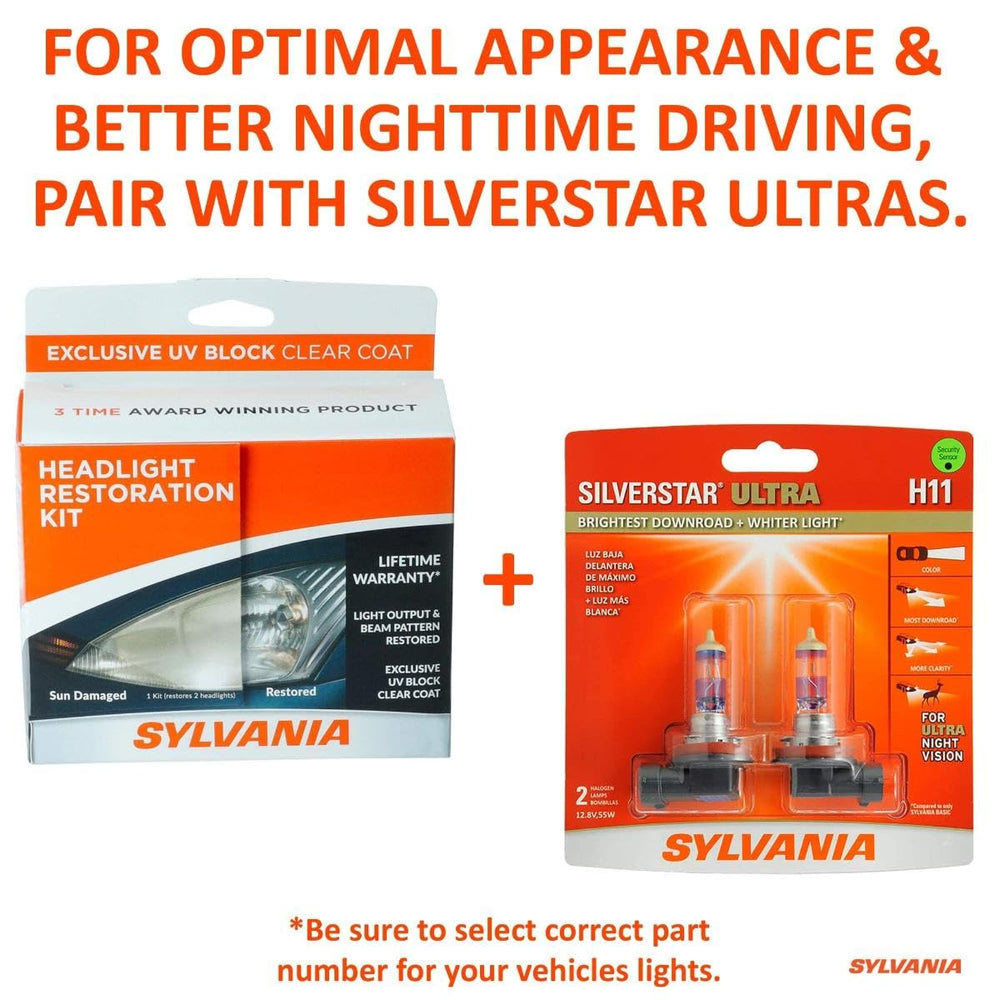 SYLVANIA night driving visibility improves with restored lenses