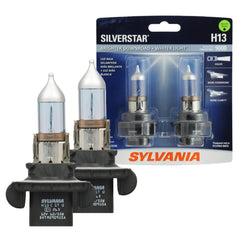 SYLVANIA SilverStar headlight bulbs pack enhances nighttime visibility.