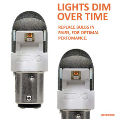 Sylvania ZEVO 1157 amber bulb for turn signals delivers faster signaling.