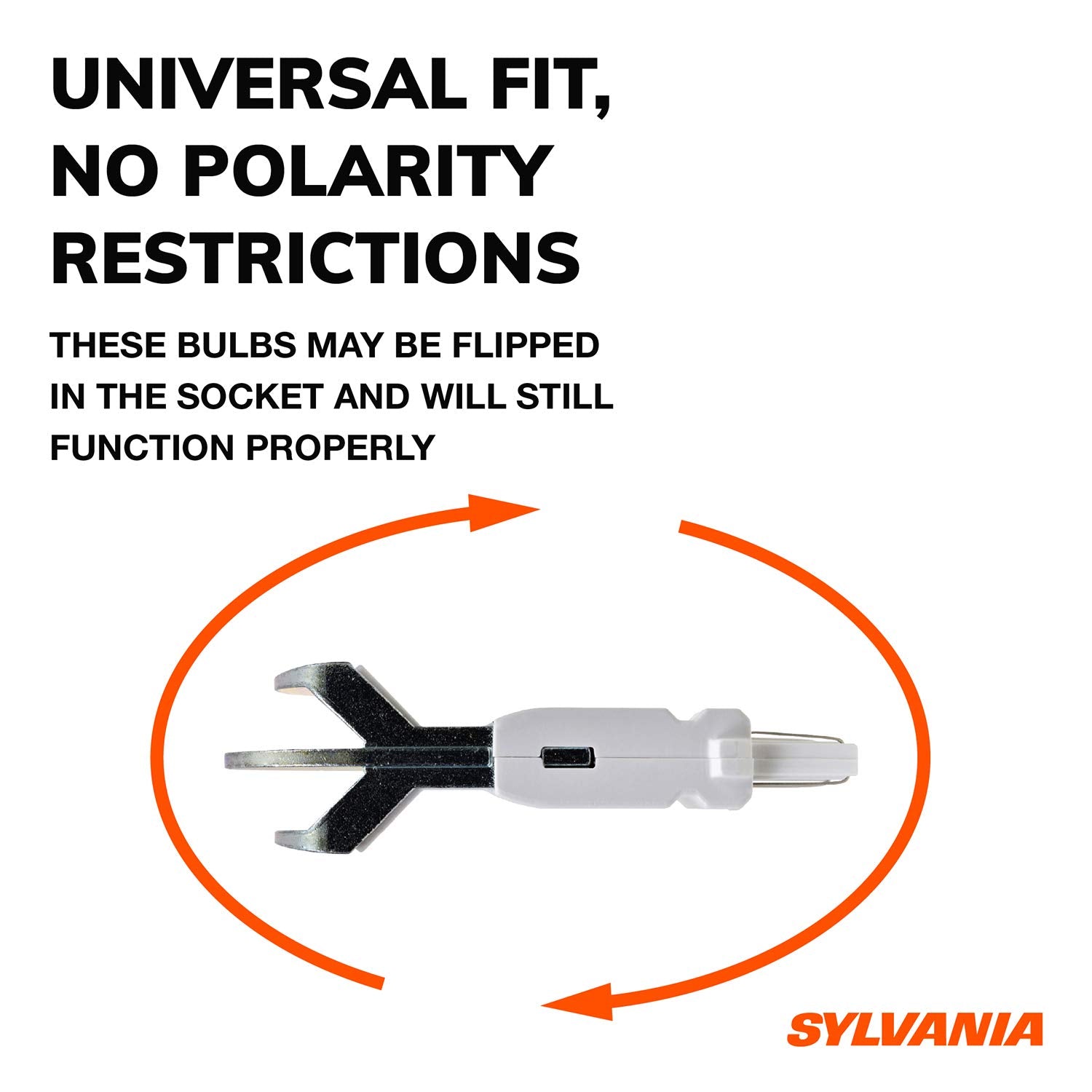 Two bulbs guarantee balanced brightness when replacing in pairs