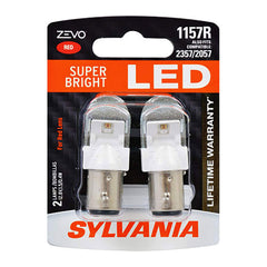 SYLVANIA ZEVO 1157 red LED bulbs two-pack for matched tail light performance