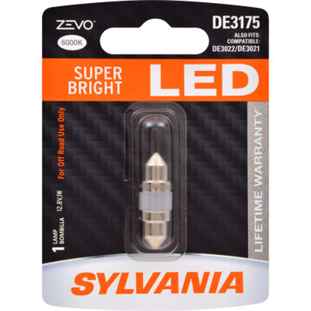 SYLVANIA ZEVO DE3175 31mm bulb for map light; bright interior visibility