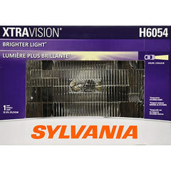 SYLVANIA H6054 XtraVision headlight front view shows brighter downroad illumination