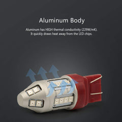 Syneticusa 7440 LED red bulb designed to fit stop lights