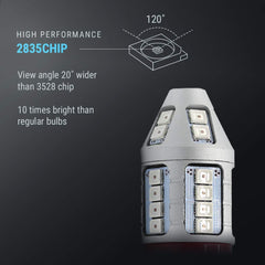 Syneticusa LED red bulb for tail lights with instant-on performance