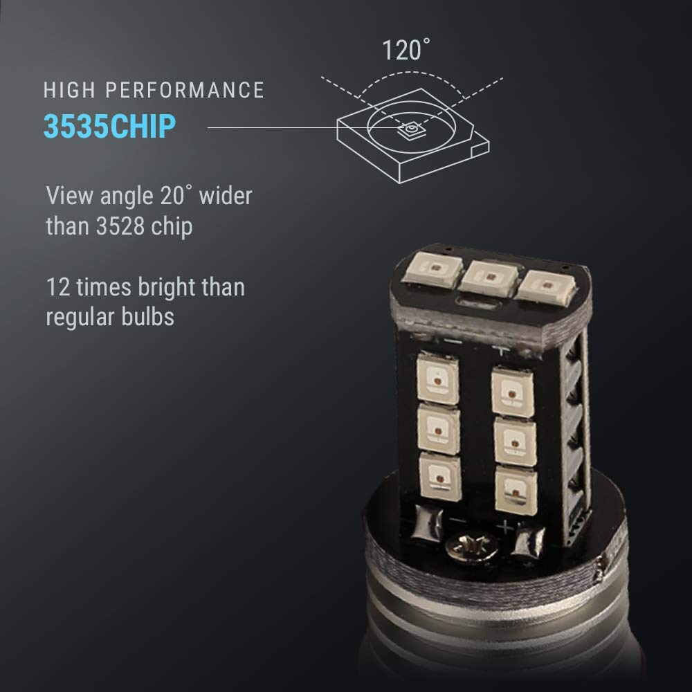 Syneticusa T20 bulbs installed in a taillight during braking