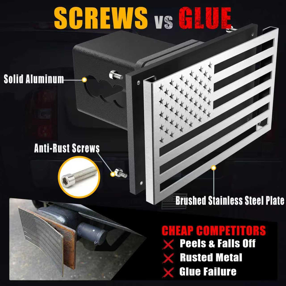 Synrroe flag cover includes 5/8-inch stainless pin for added security.