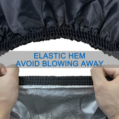 Szblnsm ATV Cover features an elastic hem to resist wind displacement