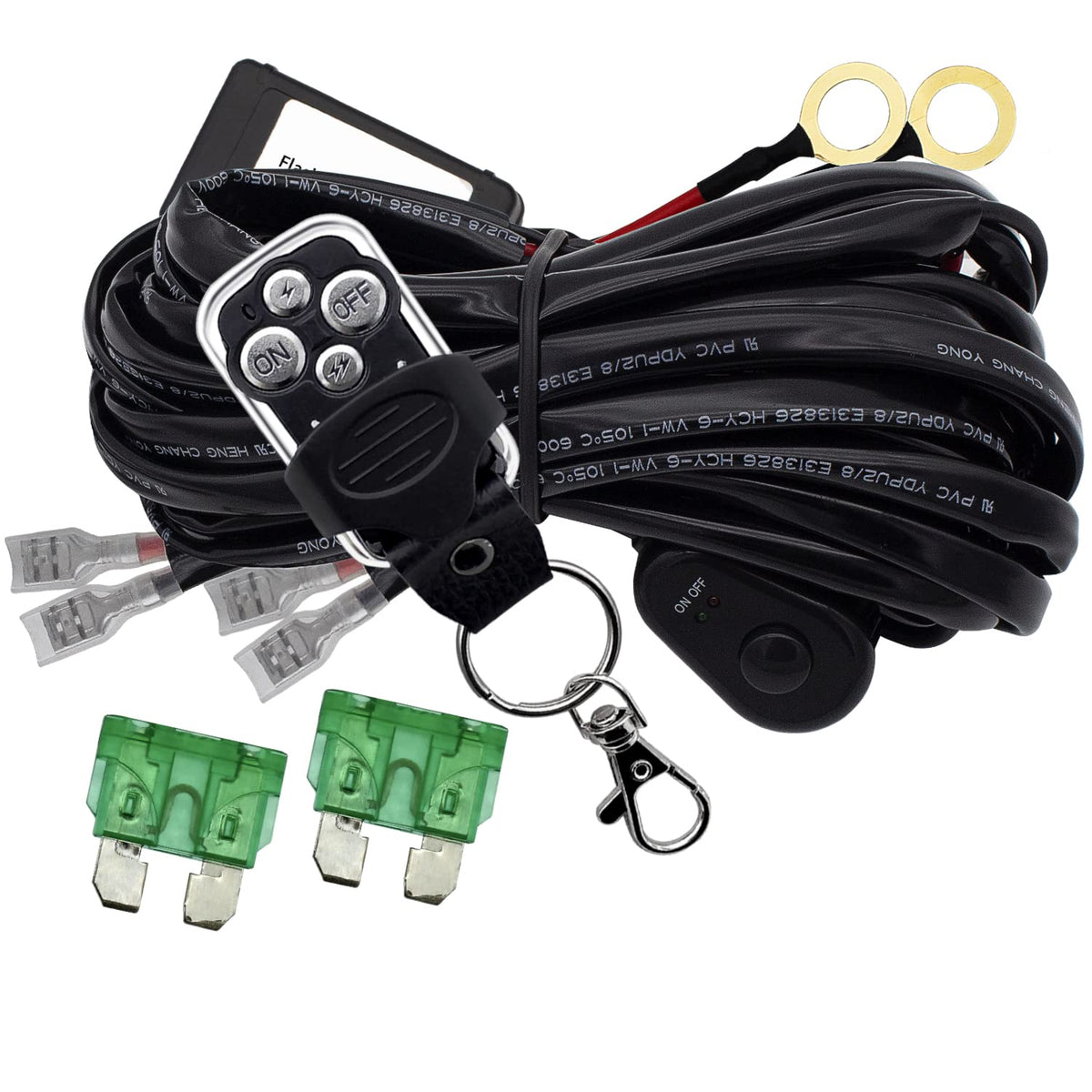 Szdystar LED bar remote wiring kit installation enables quick vehicle setup.