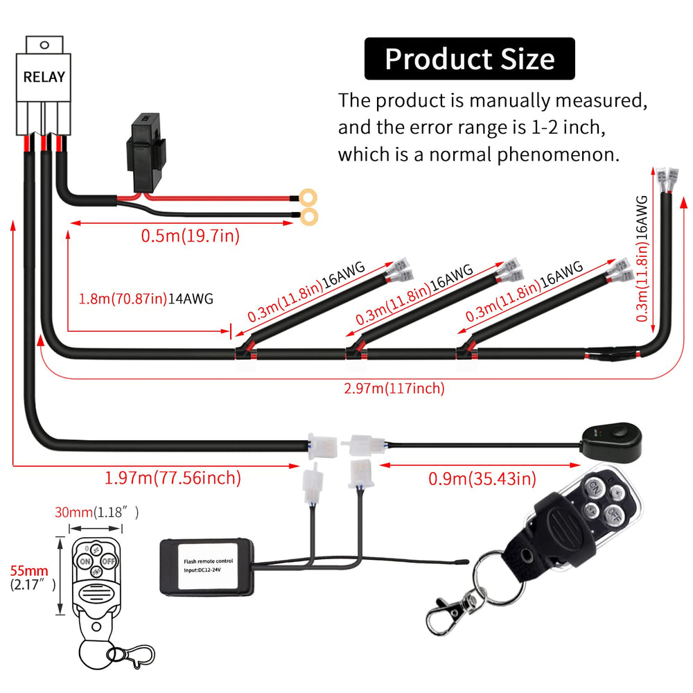 Szdystar remote control switch for LED lights enables wireless operation