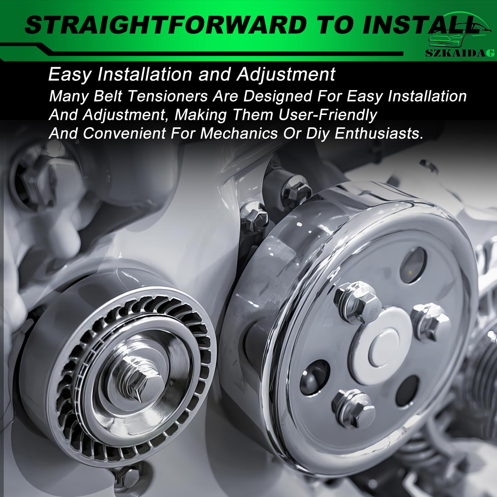 SZKAIDAG belt tensioner assembly for Honda Element 2003-2011 improves belt stability