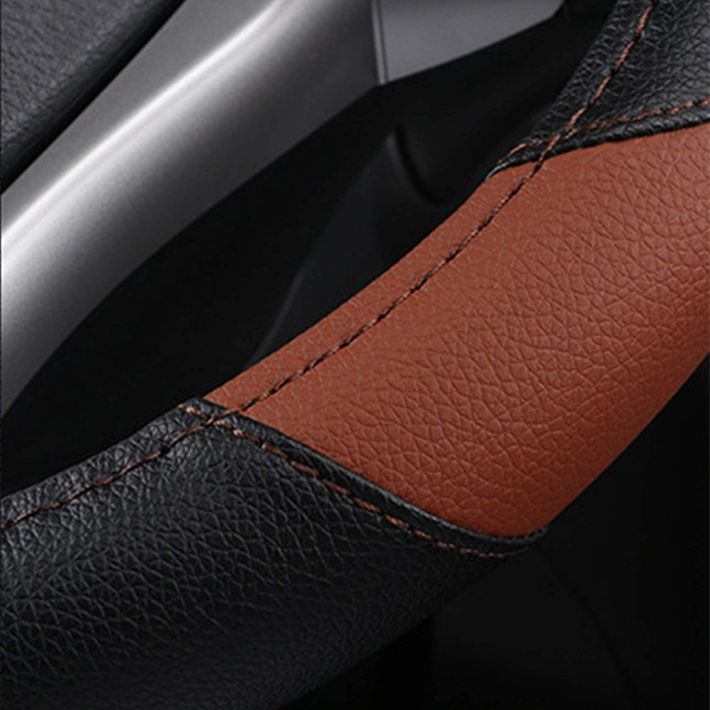 szttswamp steering wheel cover breathable microfiber maintains hand comfort.