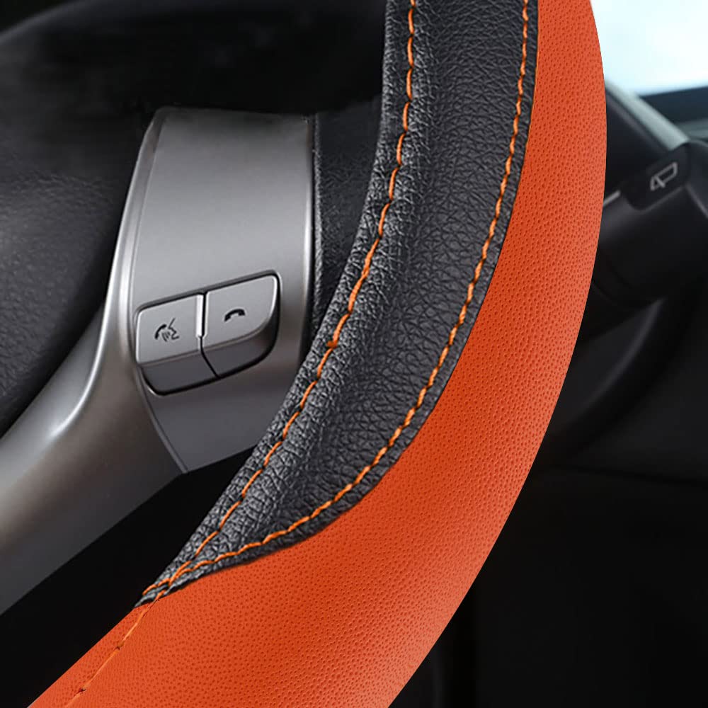 szttswamp steering wheel cover easy installation with glove-like fit