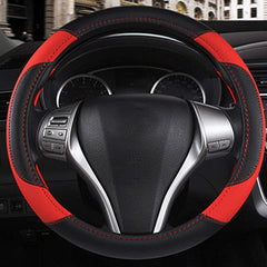Szttswamp non-slip steering wheel cover enhances grip during quick turns.