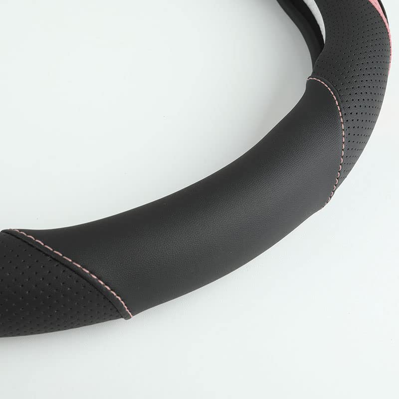 Szttswamp steering-wheel cover dirt-resistant surface easy to wipe clean.