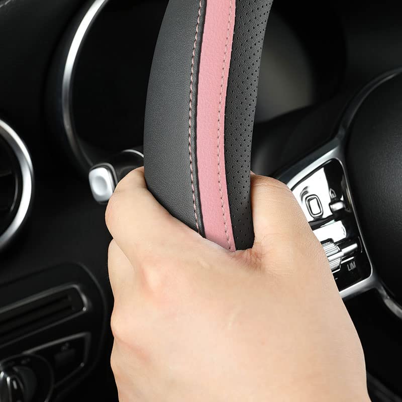 Szttswamp steering-wheel cover quick installation demonstrates easy fitting.