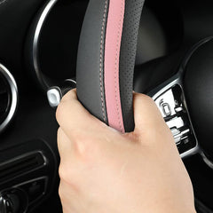 Szttswamp steering-wheel cover quick installation demonstrates easy fitting.