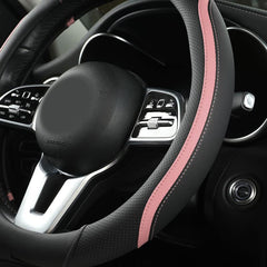 Szttswamp steering-wheel cover inner-ring absorbs shocks for smoother handling.