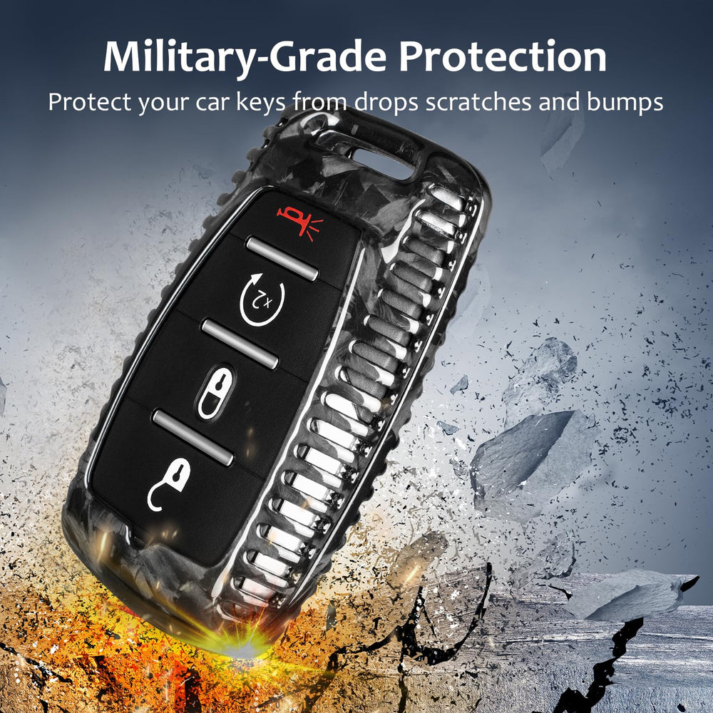 T-carbon lightweight durable key case enhances handling and convenience.