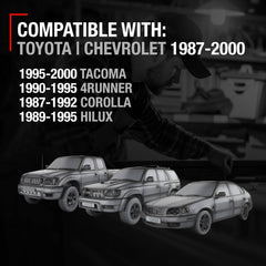 T1A door handle set packaging gray, OEM replacement for Toyota models.