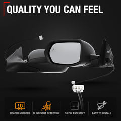 T1A CR-V left mirror offers blind-spot detection integration and reliable fit.