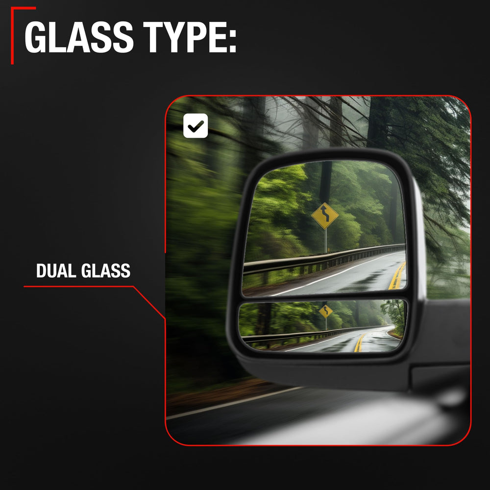 T1A easy installation exterior mirror for quick DIY replacement.
