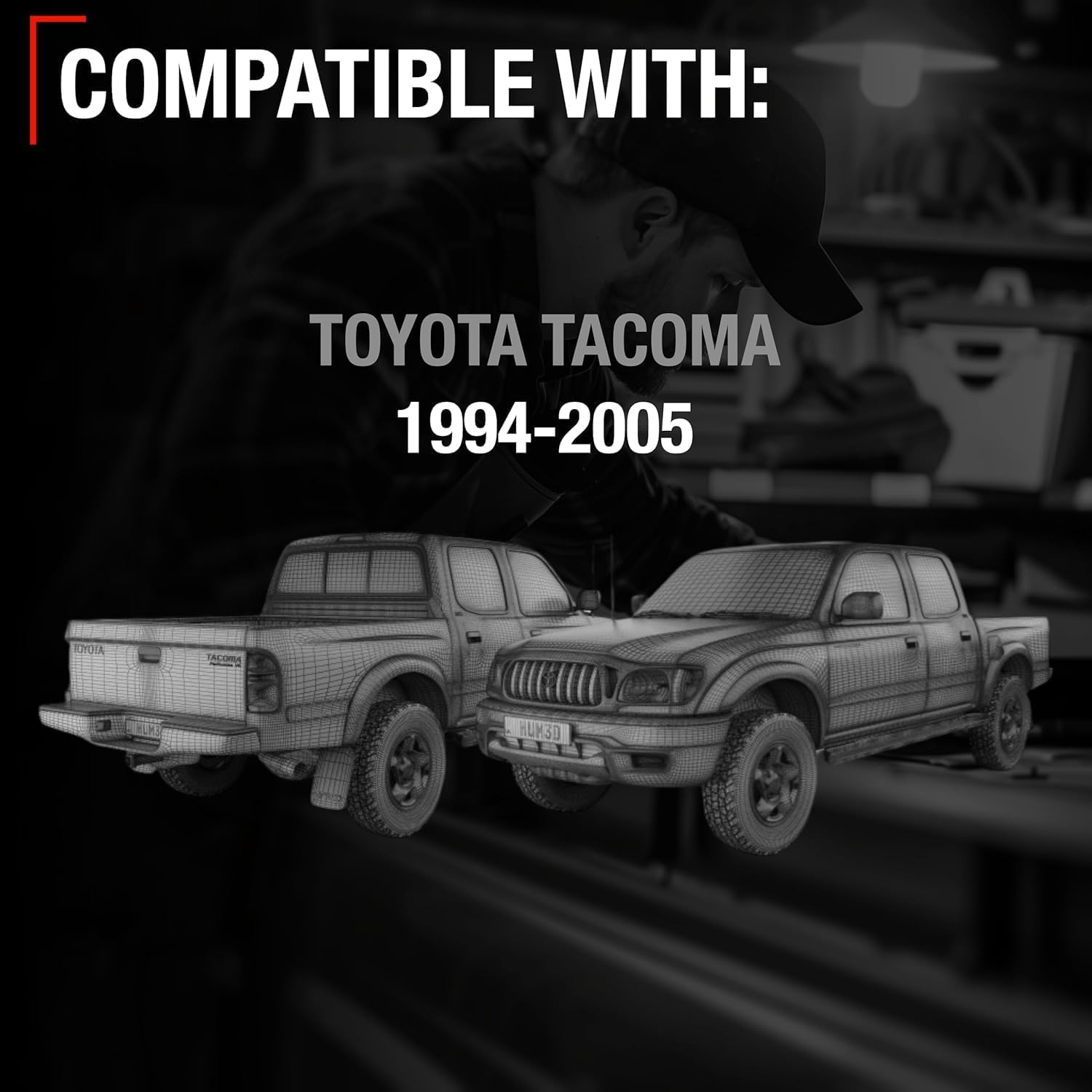 T1A Easy Installation enables quick, tool-friendly replacement on your Tacoma.