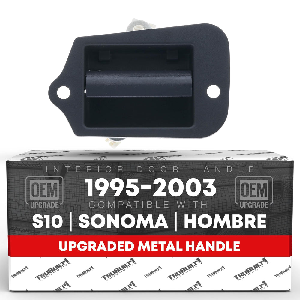 T1A extended cab door handle close-up showing durable metal build.