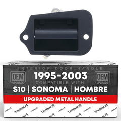 T1A extended cab door handle close-up showing durable metal build.
