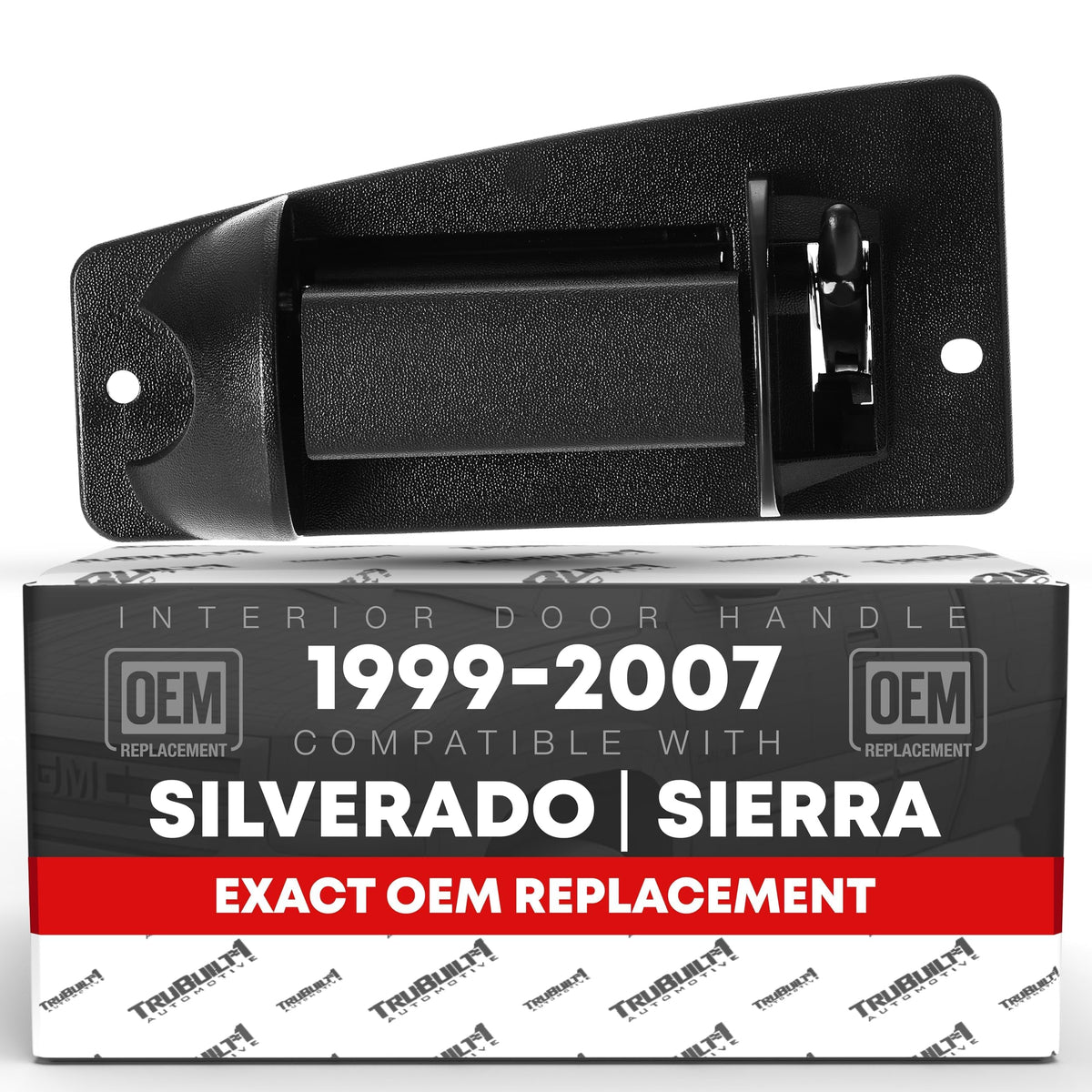 T1A extended cab door handle with black textured finish for OEM replacement