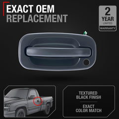 T1A door handle for GMC Sierra; front-left fit with easy installation.