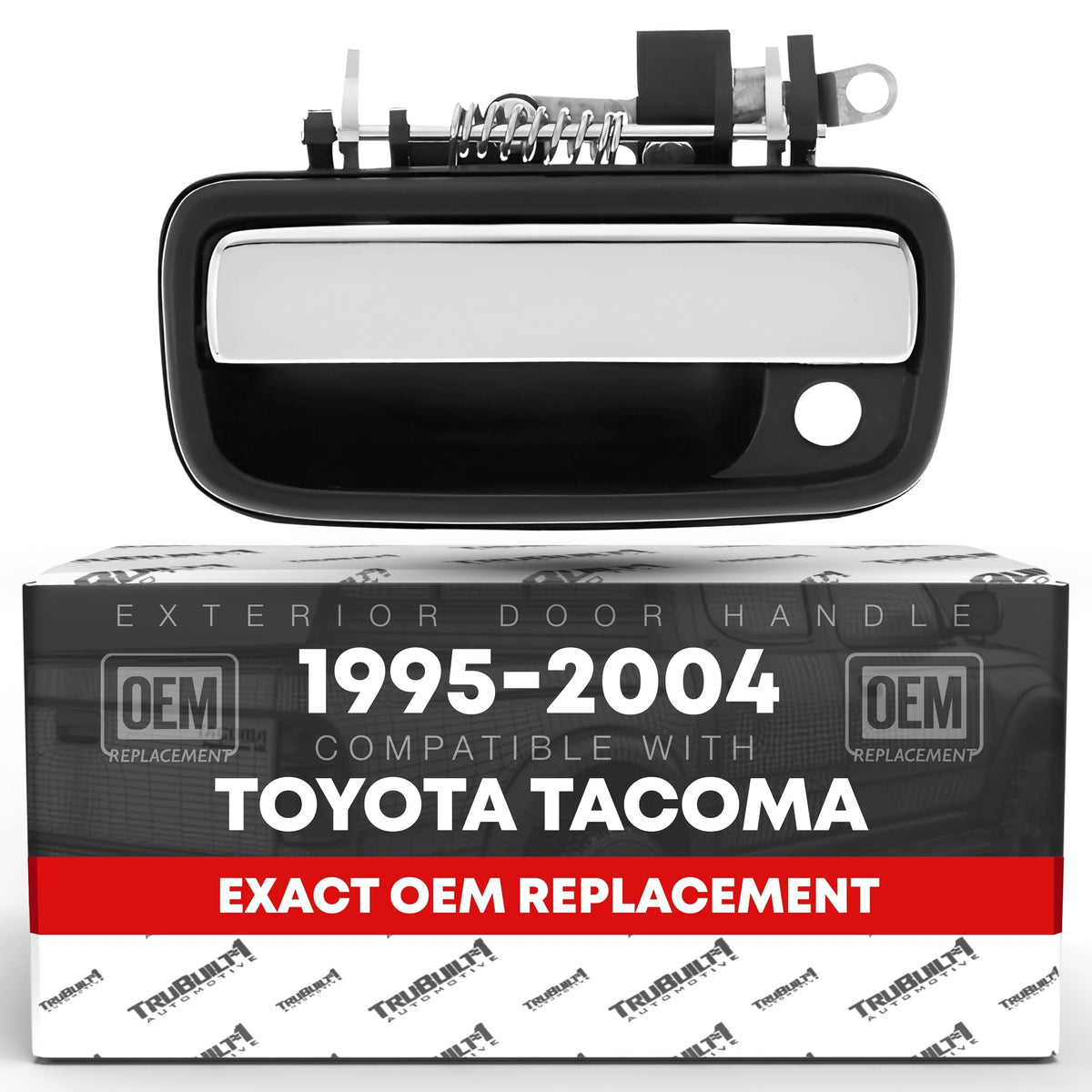 T1A exterior front driver door handle with chrome lever for Tacoma OEM replacement