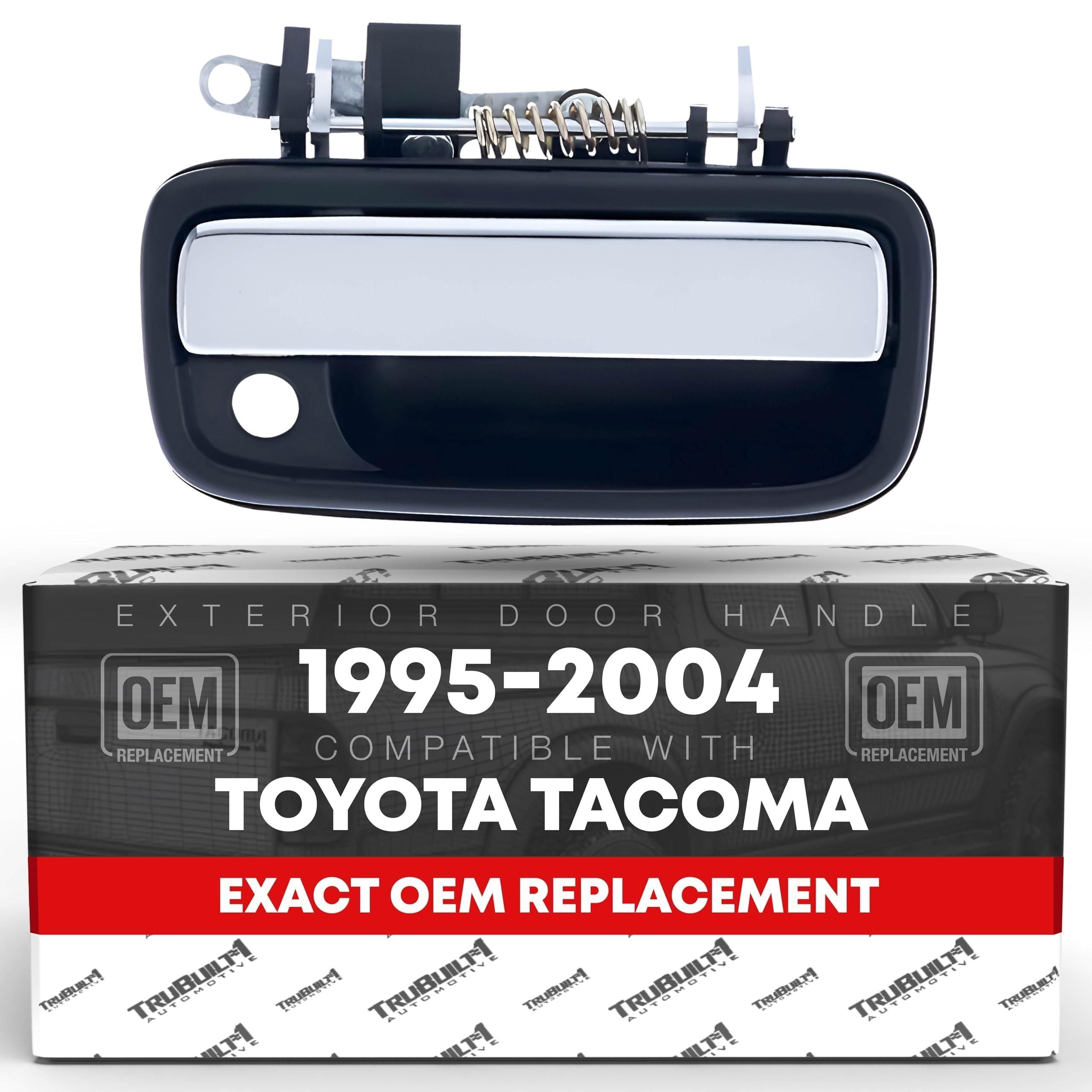 T1A exterior front passenger door handle for Toyota Tacoma, OEM-aligned fit.