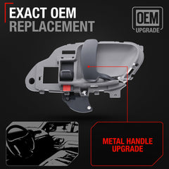 T1A interior door handle gray rear view, compatible with Suburban models.