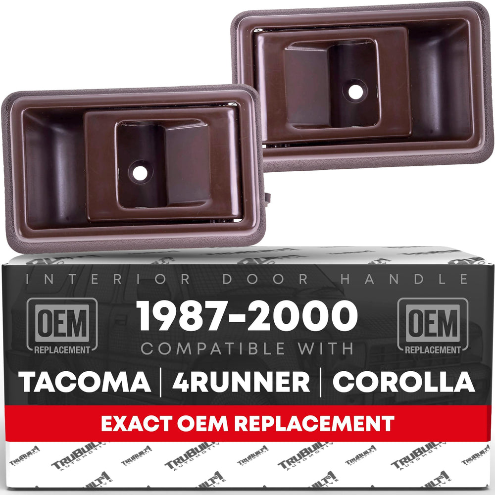 T1A interior front door handle set in brown for OEM-style fit