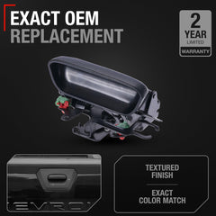 T1A liftgate latch handle in textured black, easy replacement for GM SUVs.