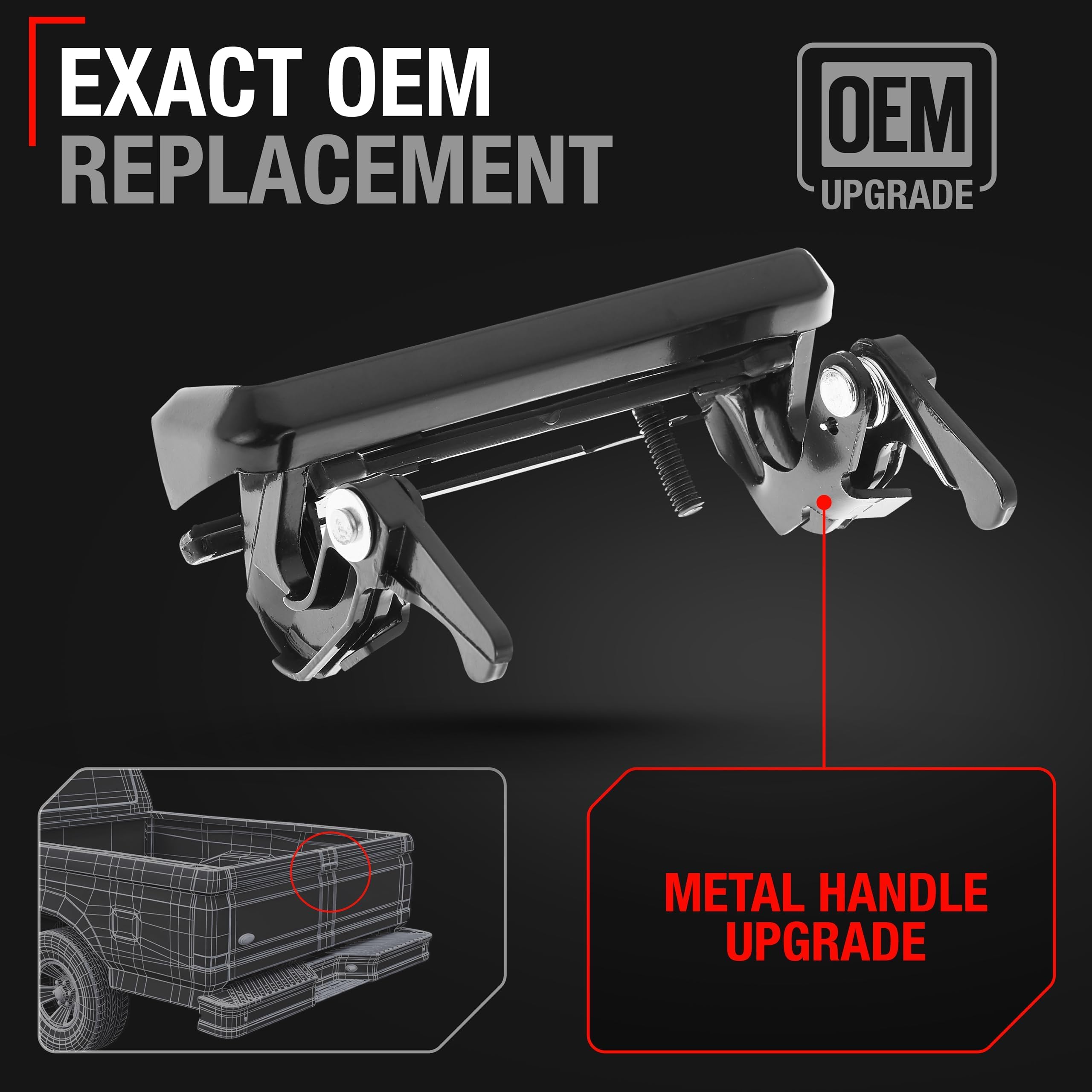 T1A Mazda B2300/B4000 tailgate handle with reliable, durable design.