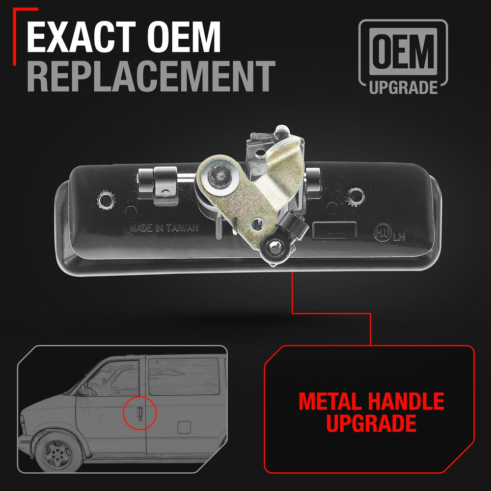 T1A metal door handle close-up highlighting durable brushed finish