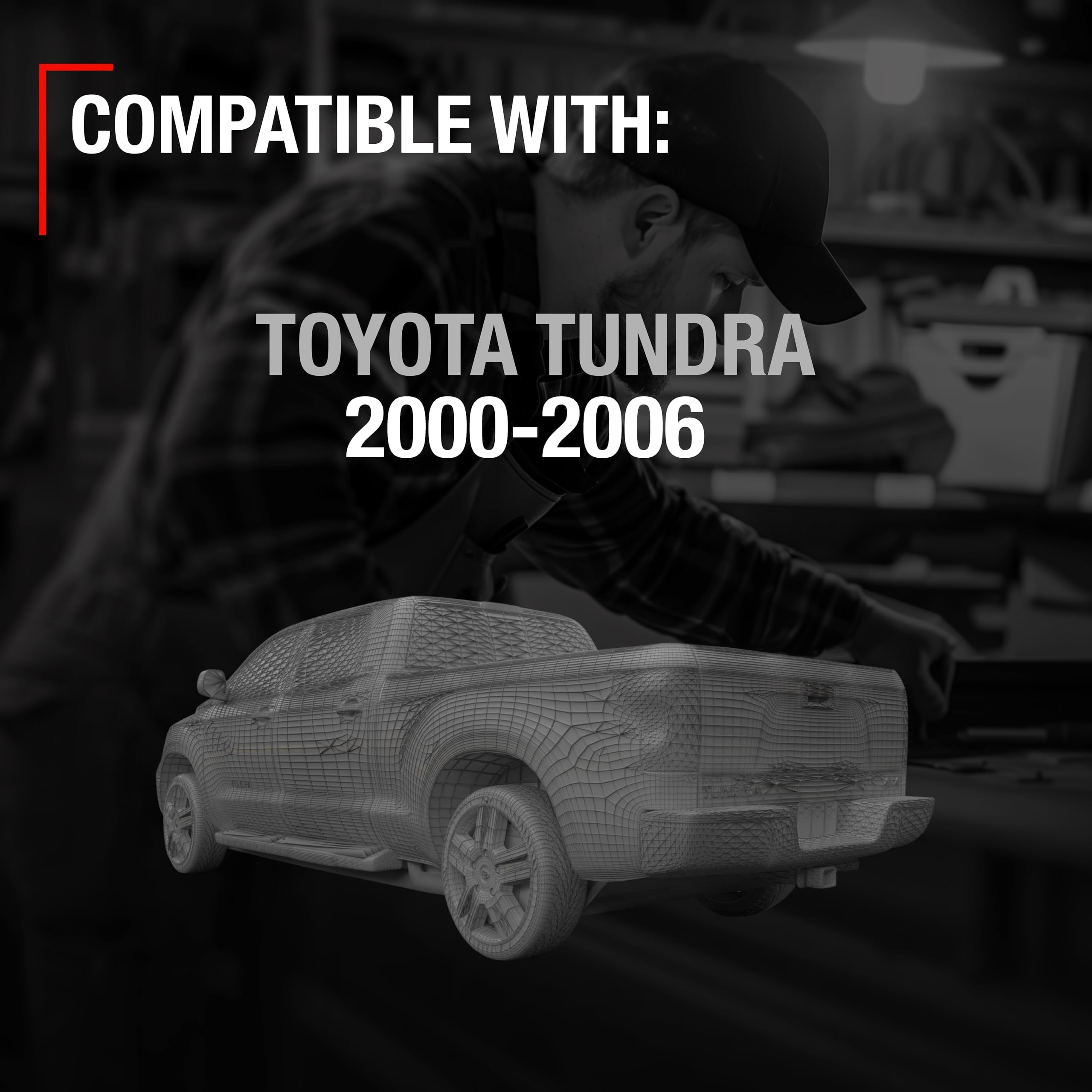 T1A metal replacement tailgate handle compatible with OEM 69090-0C010.