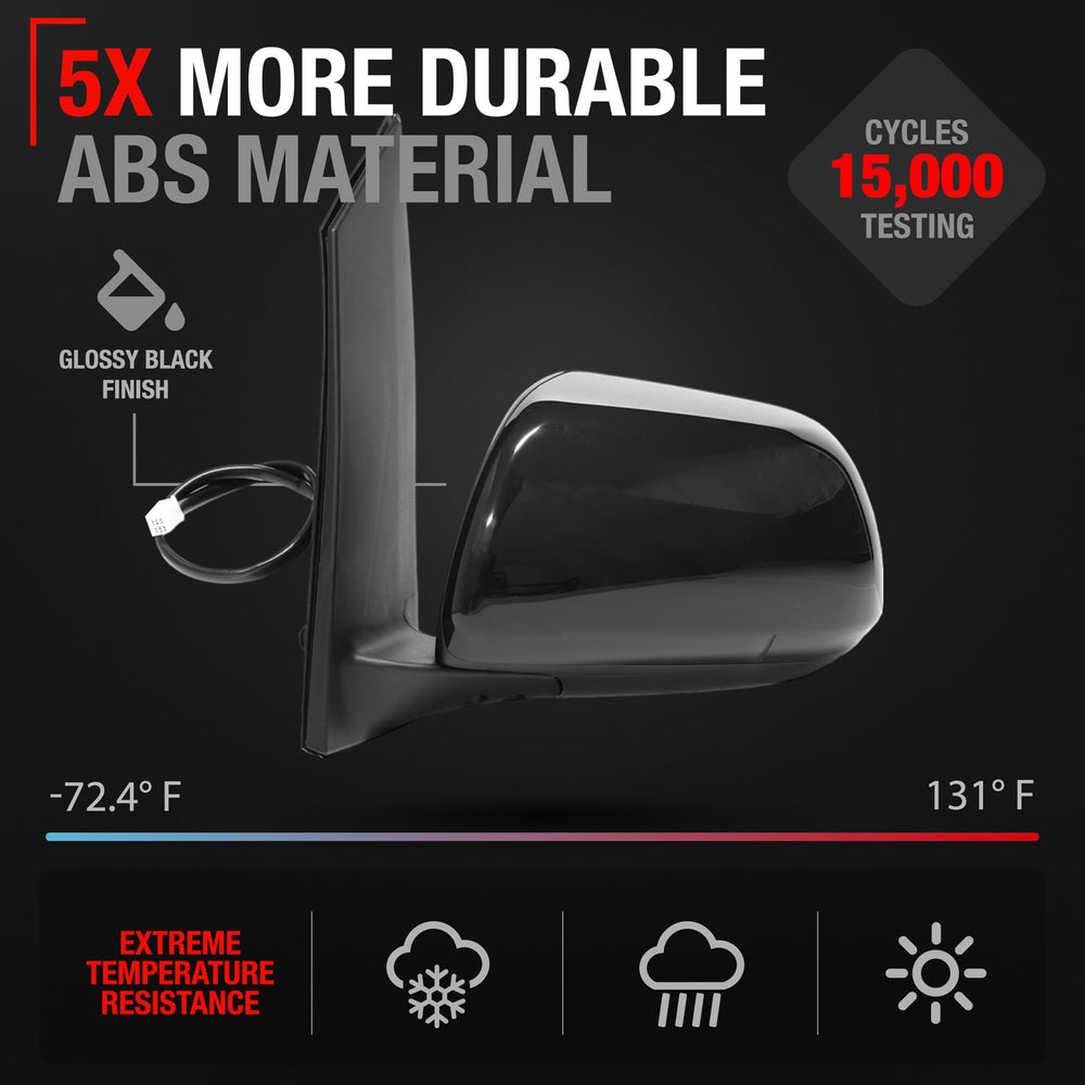 T1A mirror with heating defogs quickly for winter driving