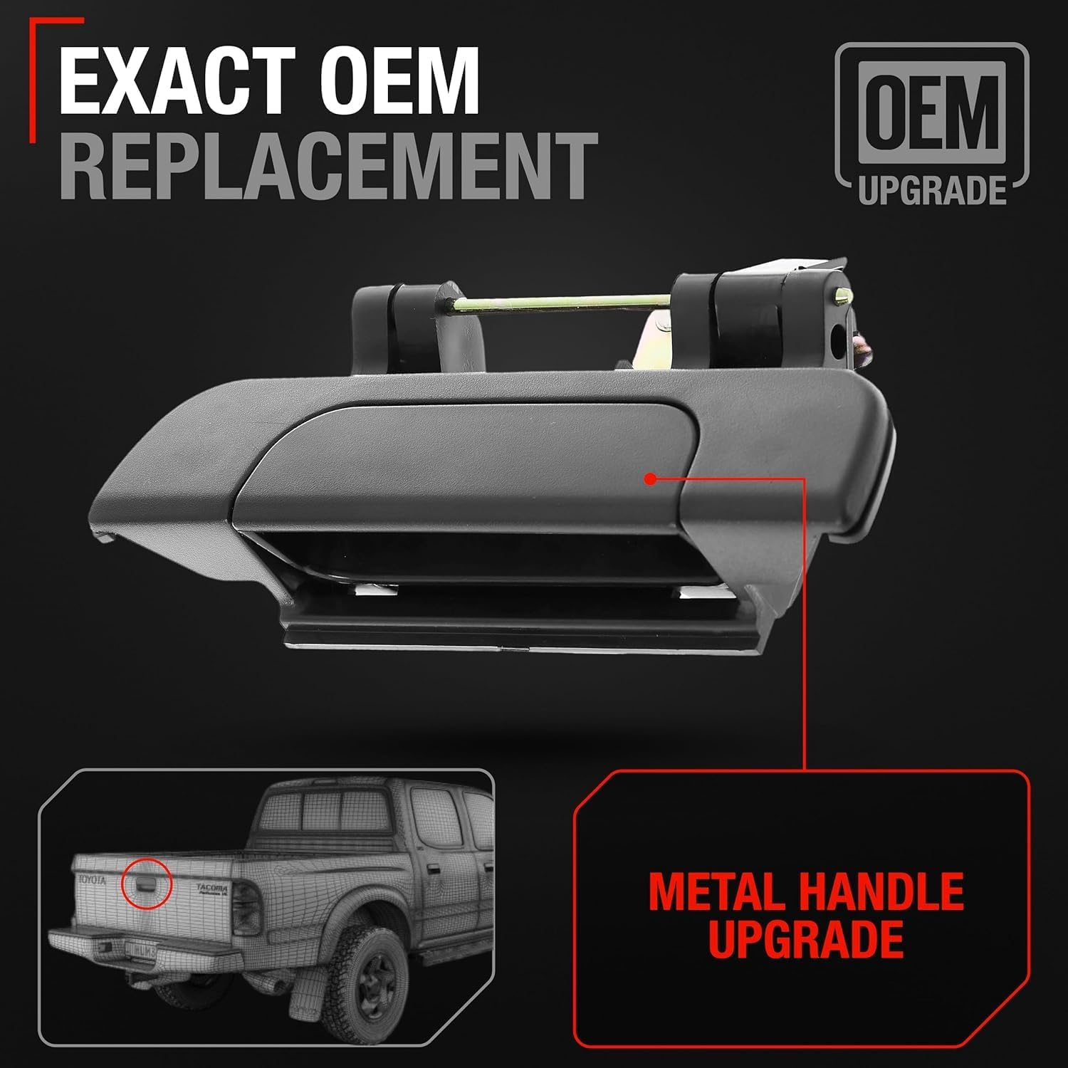 T1A OEM 6909035010 replacement integrates smoothly with the Tacoma tailgate system.