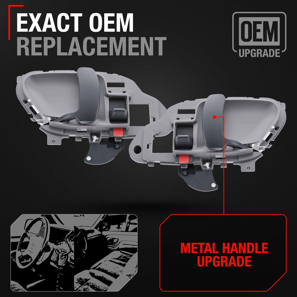 T1A OEM replacement handle for front doors, easy install with basic tools.