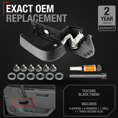 T1A OEM-replacement handle closeup showing durable textured plastic and fit.