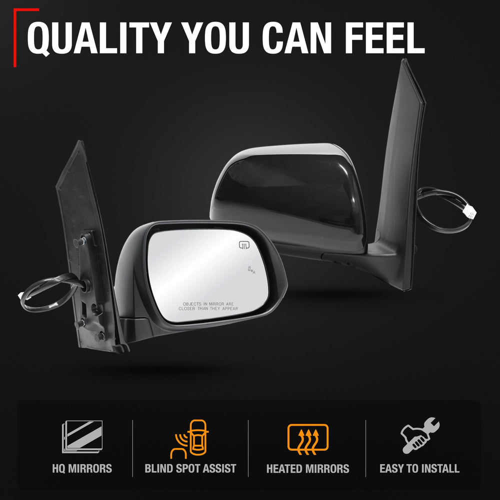 T1A heated mirror element for defrost-ready visibility