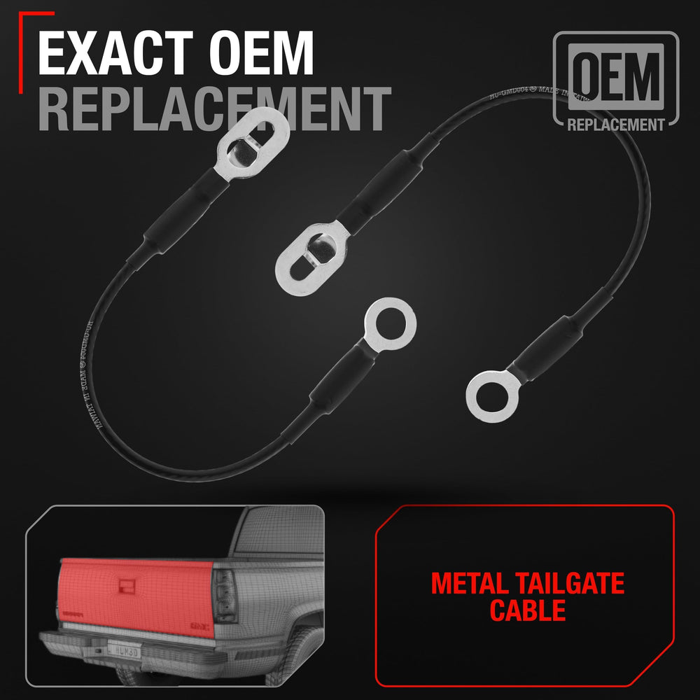T1A tailgate cable end rubber seal enhances durability and seal integrity.