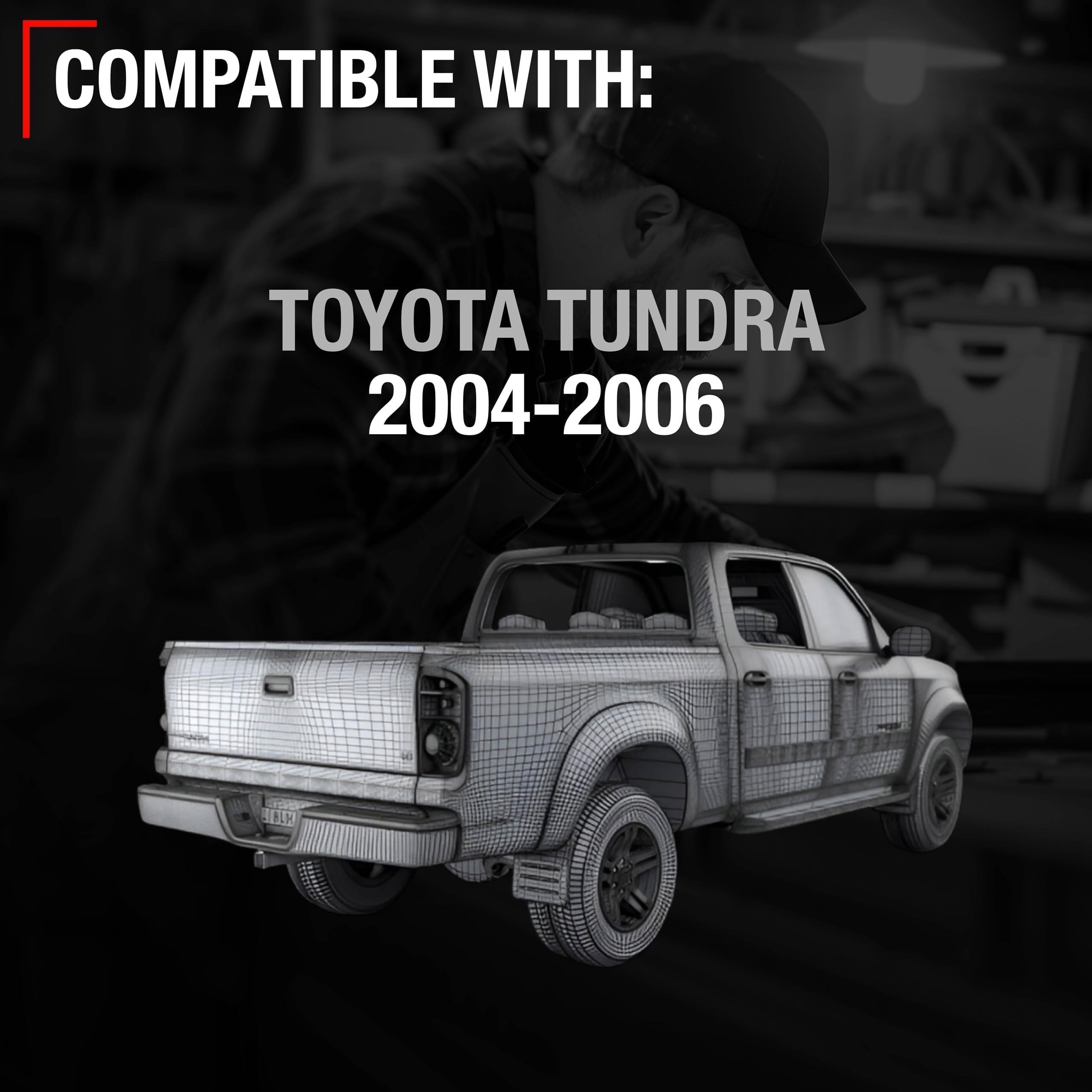 T1A tailgate cable installed on a Toyota Tundra demonstrates reinforced lift support