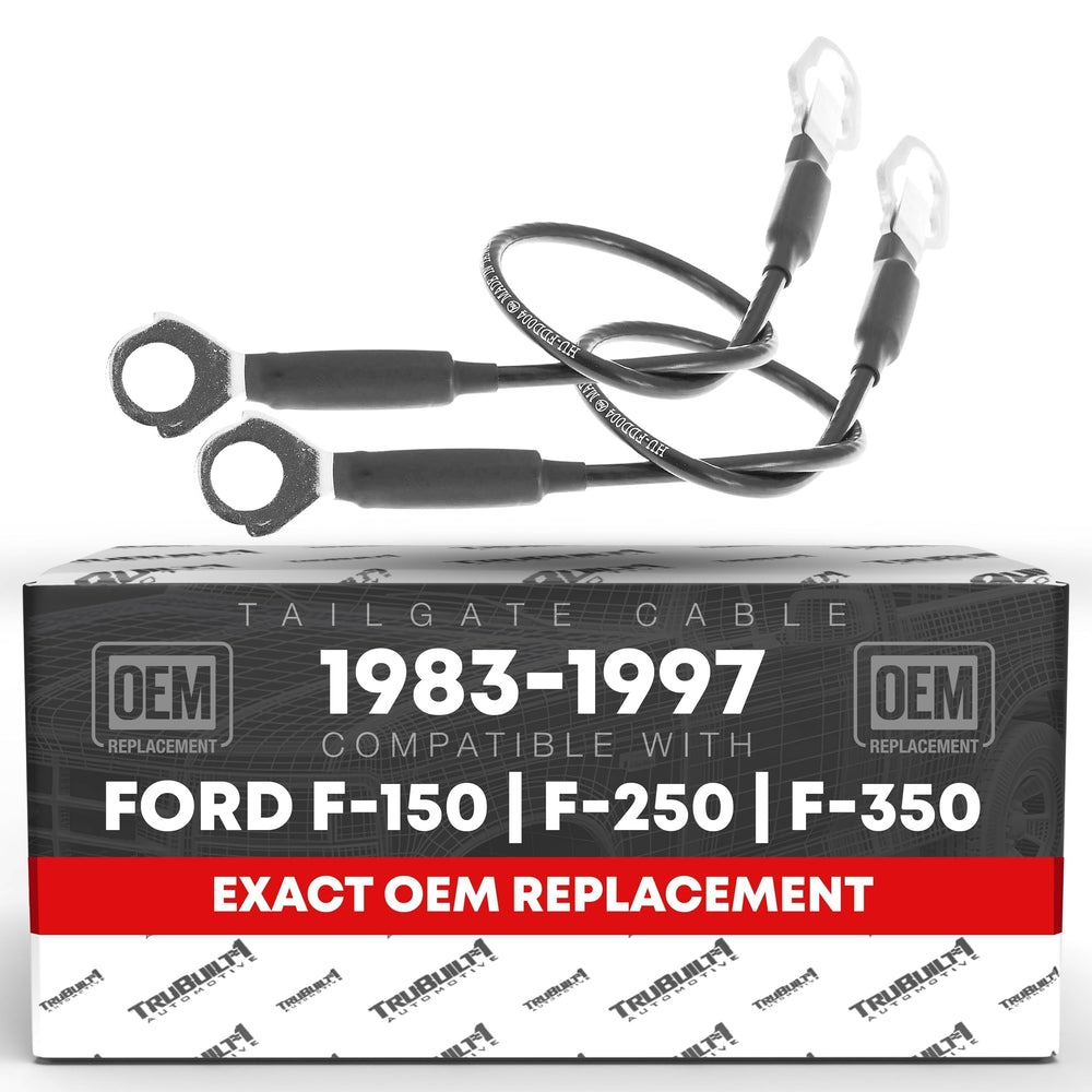 T1A tailgate cable left assembly for Ford F-Series enhances lid stability.
