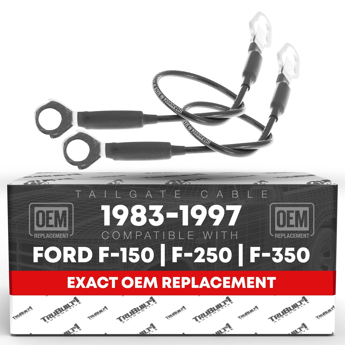 T1A tailgate cable left assembly for Ford F-Series enhances lid stability.