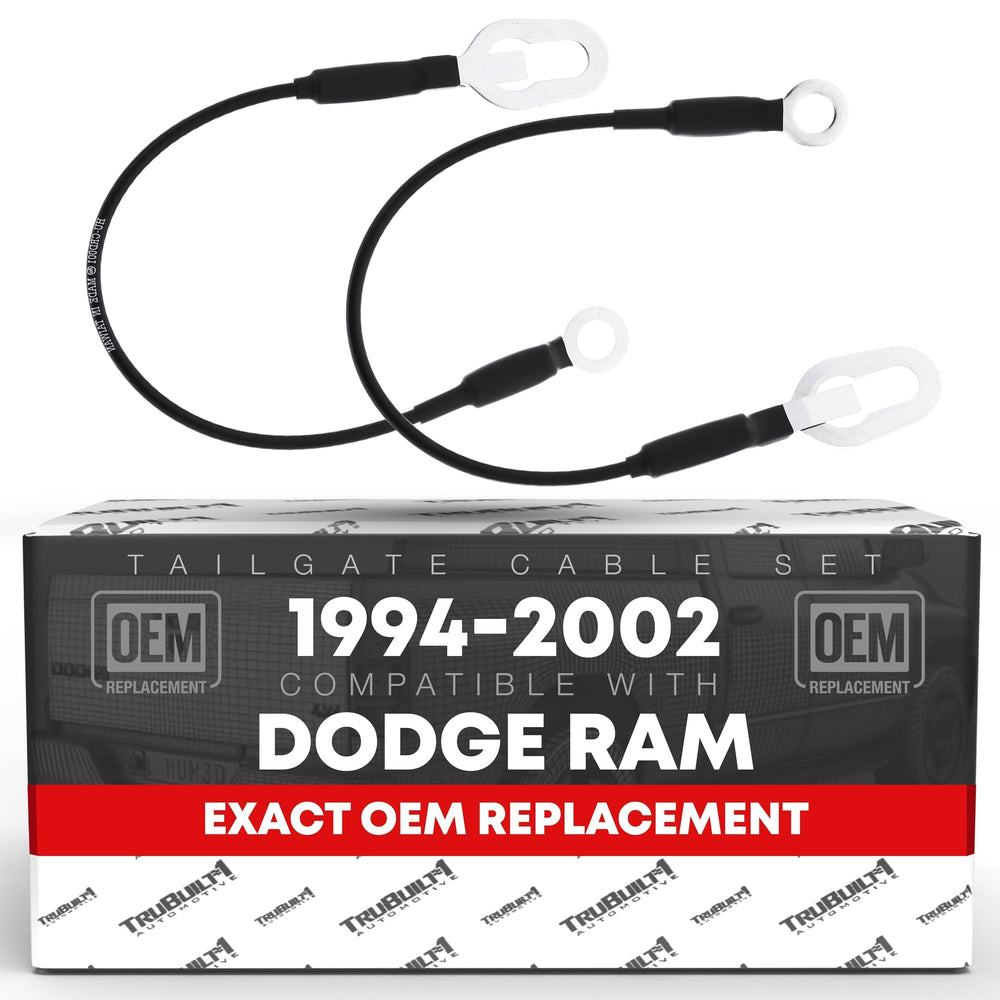 T1A tailgate cable left rear for Dodge Ram 1994-2009, OEM replacement.